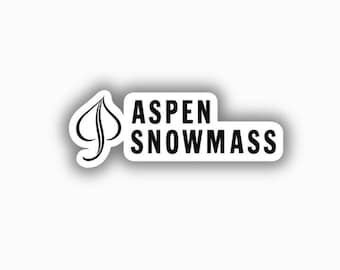 Adhesivo de vinilo impreso de Aspen Snowmass Ski Resort (despegable y pegable)