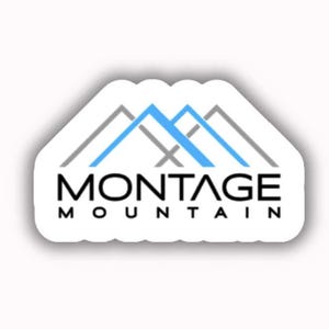 Montage Ski Resort Vinyl Printed Sticker - peel and stick image 1