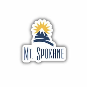 Mt Spokane Ski Resort Vinyl Printed Sticker - peel and stick