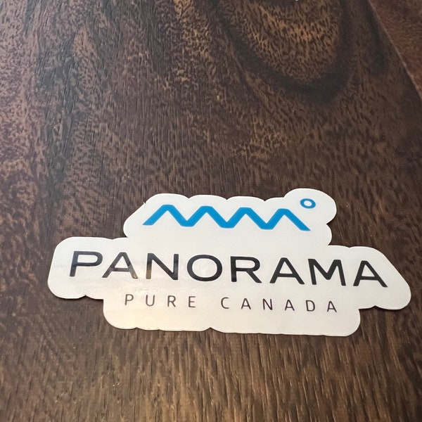 Panorama Ski Resort Vinyl Printed Sticker - peel and stick