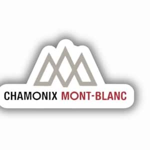 Adesivo stampato in vinile della stazione sciistica di Chamonix Mont Blanc - stacca e attacca