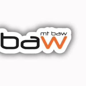 Adhesivo de vinilo impreso de la estación de esquí Mt Baw Baw (despegable y pegable)