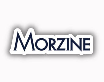 Adhesivo de vinilo impreso de la estación de esquí de Morzine (despegable y pegable)