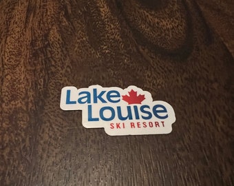 Lake Louise Ski Resort Vinyl Printed Sticker - peel and stick