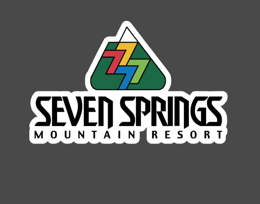 Springs Ski Resort Vinyl Printed Sticker Peel and Stick Seven