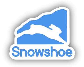 Autocollant imprimé en vinyle pour station de ski de raquettes - peel and stick