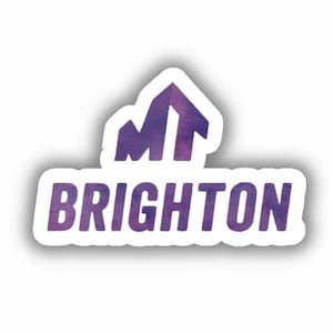 Mt Brighton Ski Resort Vinyl Printed Sticker - peel and stick