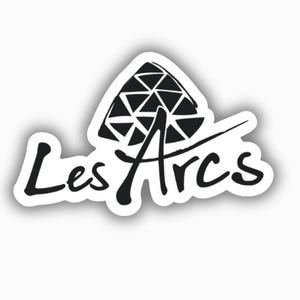 Les Arcs Ski Resort Vinyl Printed Sticker - peel and stick