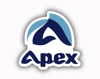 アペックスマウンテンスキーリゾートビニールプリントステッカー - 剥がして貼るだけ