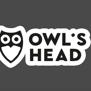 Adesivo impresso em vinil da estação de esqui Owl's Head - descasque e cole