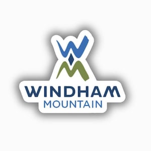Vinilo adhesivo impreso de la estación de esquí de Windham Mountain: despegable y autoadhesivo