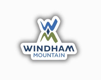 Windham Mountain Ski Resort Vinyl Printed Sticker - peel and stick