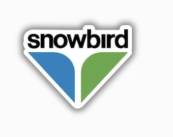 Adesivo stampato in vinile Snowbird Ski Resort - stacca e attacca