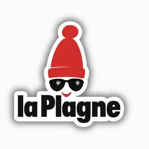 La Plagne Ski Resort Vinyl Printed Sticker - peel and stick