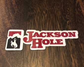 Jackson Hole Ski Resort Vinyl Printed Sticker - peel and stick