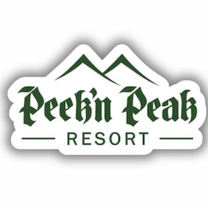 Peek’n Peak Ski Resort Vinyl Printed Sticker - peel and stick
