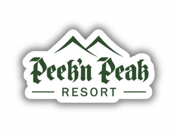 Peek’n Peak Ski Resort Vinyl Aufkleber - Schälen und Aufkleben