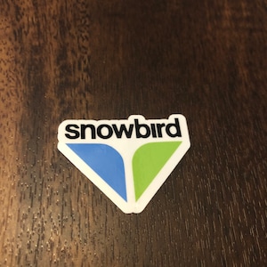 Autocollant imprimé en vinyle pour station de ski Snowbird - peel and stick