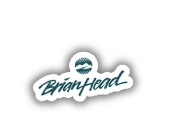 Adhesivo de vinilo impreso de la estación de esquí de Brian Head (despegable y pegable)