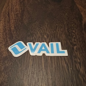 Adesivo impresso em vinil do Vail Ski Resort - descasque e cole