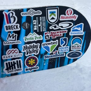 Banff Sunshine Ski Resort Vinyl Printed Sticker - peel and stick image 2