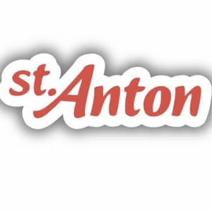 St Anton Ski Resort Vinyl Printed Sticker - peel and stick