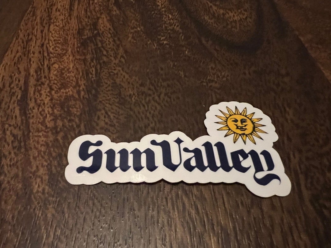 Sunvalley Ski Resort Vinyl Printed Sticker - Peel and Stick - Etsy