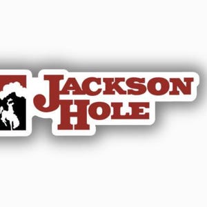 Jackson Hole Ski Resort Vinyl Printed Sticker - peel and stick