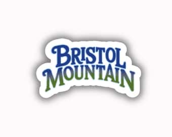 Bristol Mountain Ski Resort Vinyl Printed Sticker - peel and stick