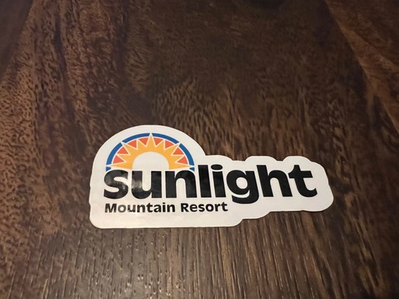 Sunlight Ski Resort Vinyl Printed Sticker Peel and Stick