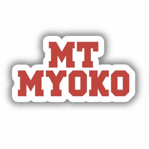 Adhesivo de vinilo impreso de la estación de esquí Mt Myoko, Japón (despegable y pegable)