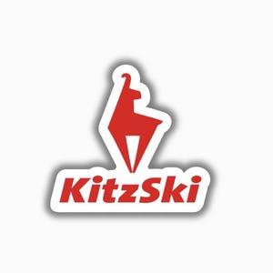 Kitzski Kitzbühel Ski Resort Vinyl Aufkleber - Schälen und Aufkleben