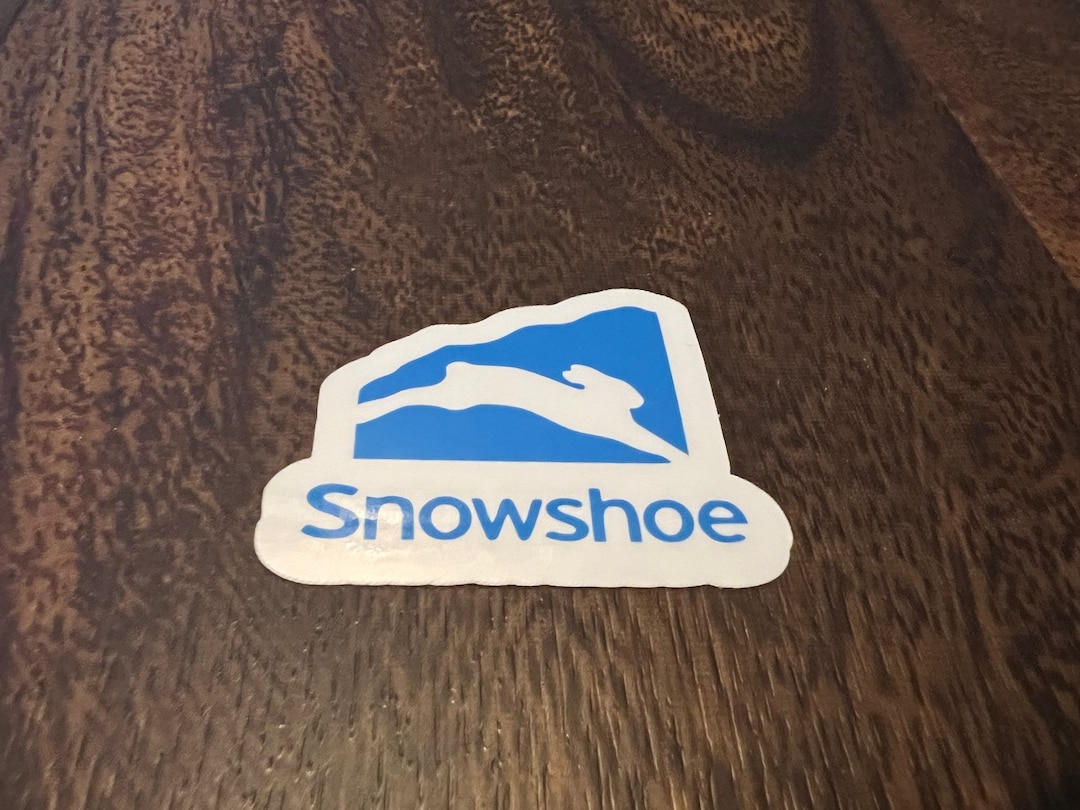 Snowshoe Ski Resort Vinyl Printed Sticker - Peel and Stick - Etsy