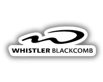 ウィスラー ブラッコム スキーリゾート ビニールプリントステッカー - 剥がして貼るだけ