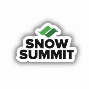 Snow Summit Ski Resort Vinyl Printed Sticker - peel and stick