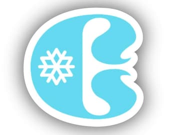 Adhesivo de vinilo impreso de la estación de esquí Copper - despegable y autoadhesivo