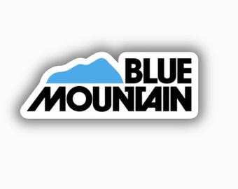 Adhesivo de vinilo impreso de la estación de esquí Blue Mountain (despegable y pegable)
