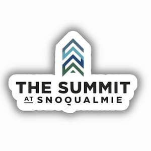 The Summit at Snoqualmie Ski Resort Vinyl Printed Sticker - peel and stick