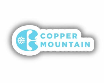 Autocollant imprimé en vinyle pour station de ski de Copper Mountain - peel and stick