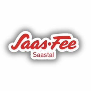 サースフェー・サースタール・スキーリゾート ビニールプリントステッカー - 剥がして貼るだけ