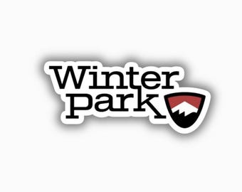 Vinilo adhesivo impreso de la estación de esquí de Winter Park: despegable y autoadhesivo