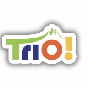 Trio! Adesivo stampato in vinile Trio Porté-Puymorens Formiguères Cambre D'aze Ski Resort - stacca e incolla