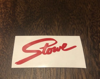 Stowe Ski Resort Vinyl Cut Out Decal Sticker - multiple colors and sizes