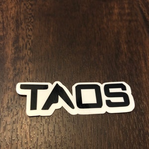 Taos Ski Resort Vinyl Printed Sticker - peel and stick