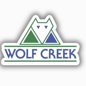 Wolf Creek Ski Resort Vinyl Printed Sticker - peel and stick