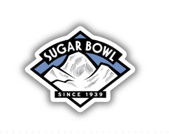 Sugar Bowl Ski Resort Vinyl Printed Sticker - peel and stick