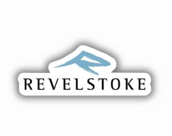 Revelstoke Ski Resort Vinyl Printed Sticker - peel and stick