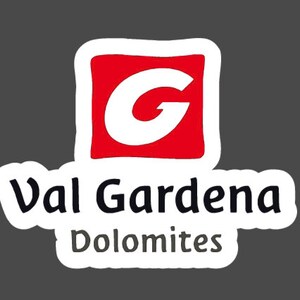 Val Gardena Dolomites Ski Resort Vinyl Aufkleber zum Abziehen und Aufkleben