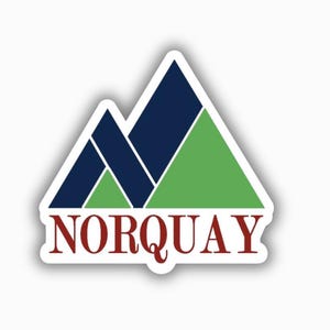 Mt Norquay Ski Resort Vinyl Printed Sticker - peel and stick