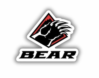 Adhesivo de vinilo impreso de la estación de esquí Bear Mountain (despegable y pegable)